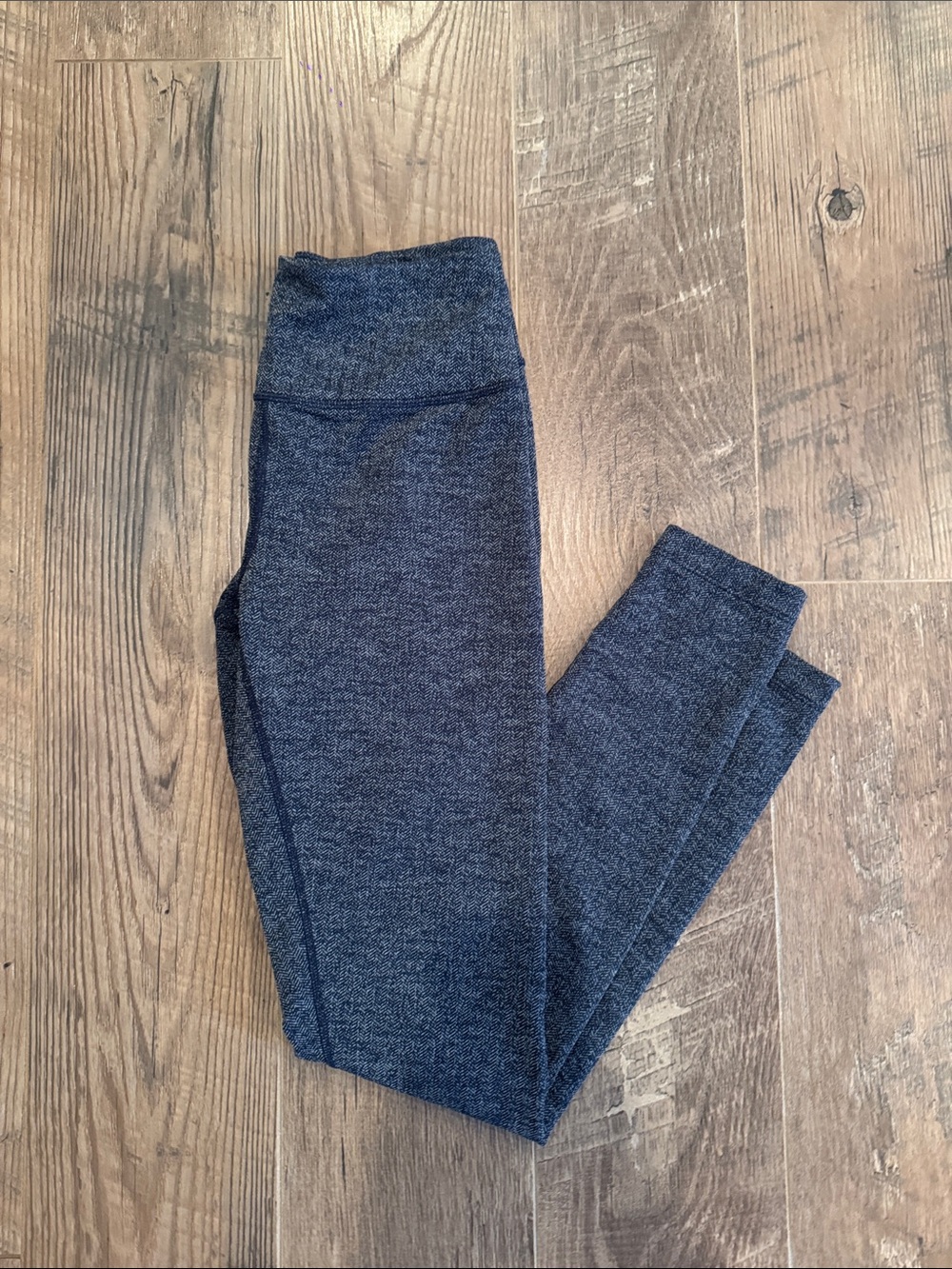 Coreio Women’s Heathered Navy High-Waist Leggings Size Small